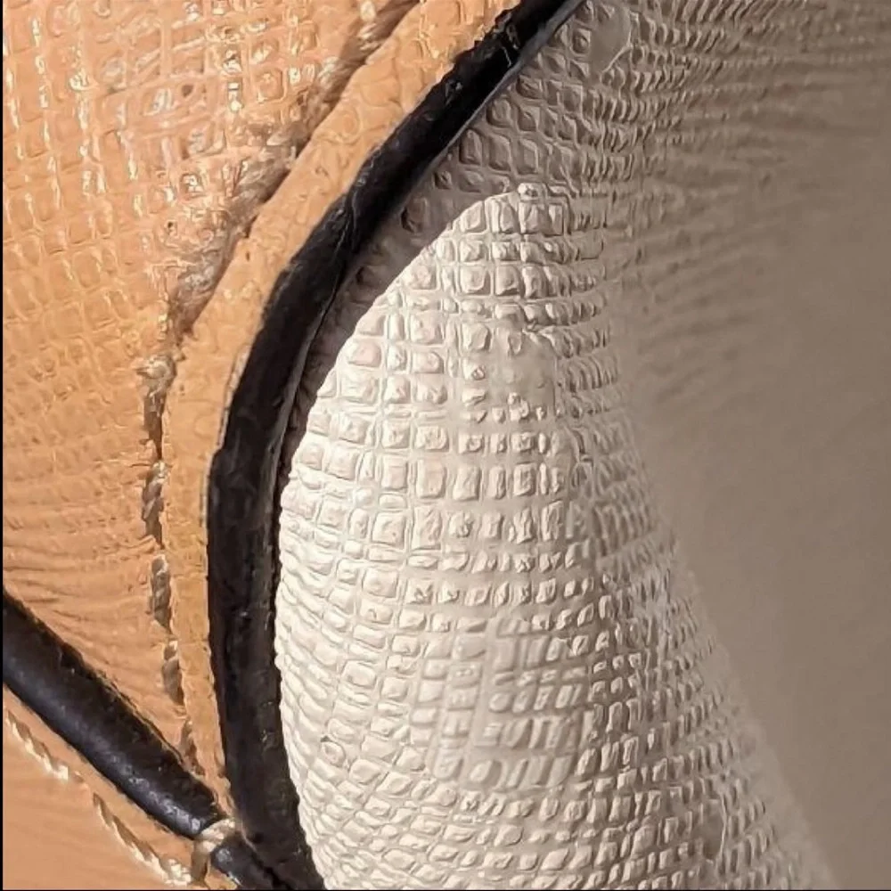 Henri Bendel West 57th Satchel Pink Canvas & Leather Tote Bag - Picture 10 of 10